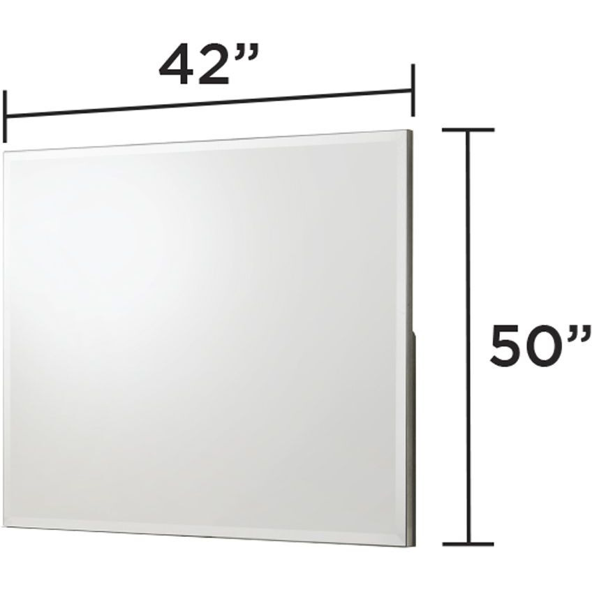 Olivia Contemporary Style Mirror Made with Wood in White