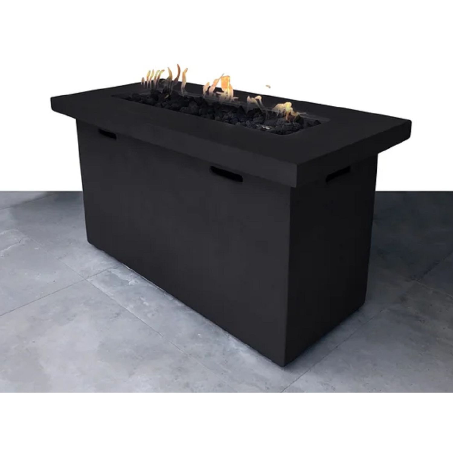 25" H x 42" W Fiber Reinforced Concrete Propane Outdoor Fire Pit Table