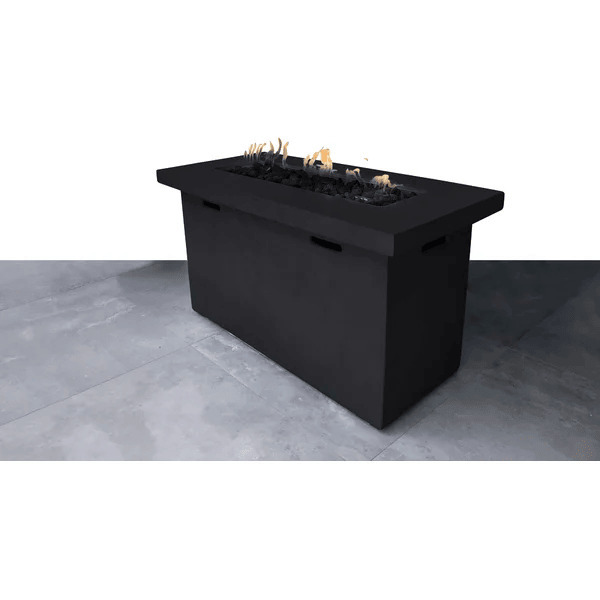 25" H x 42" W Fiber Reinforced Concrete Propane Outdoor Fire Pit Table