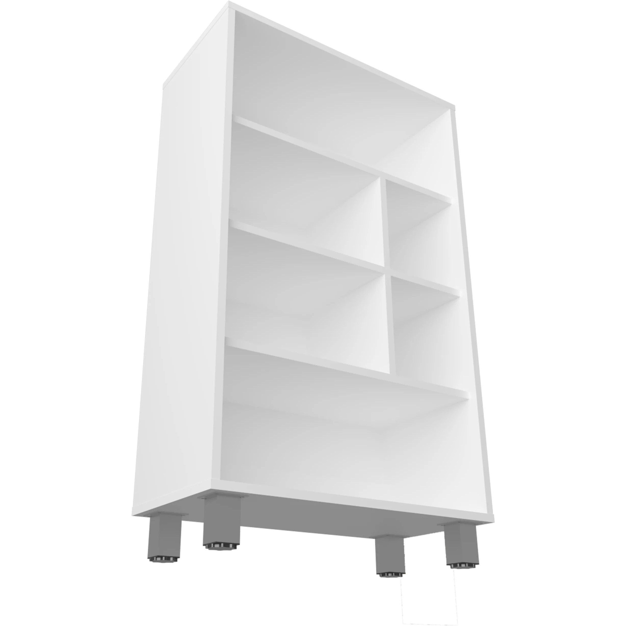 White Bookcase with Six Shelf