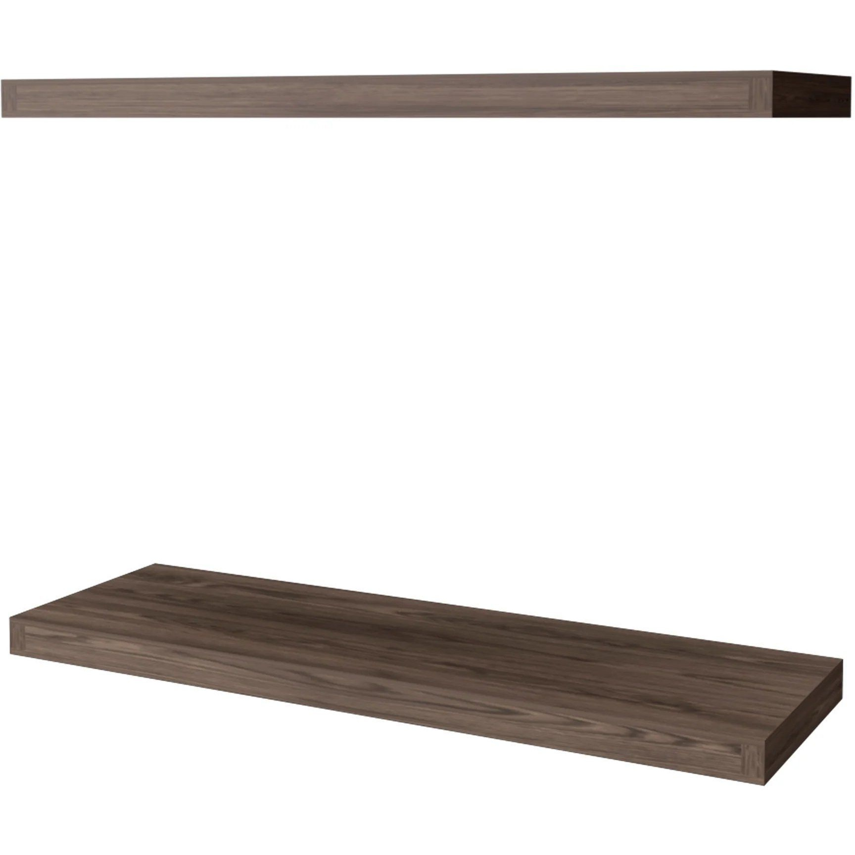 Cognac Floating Shelf