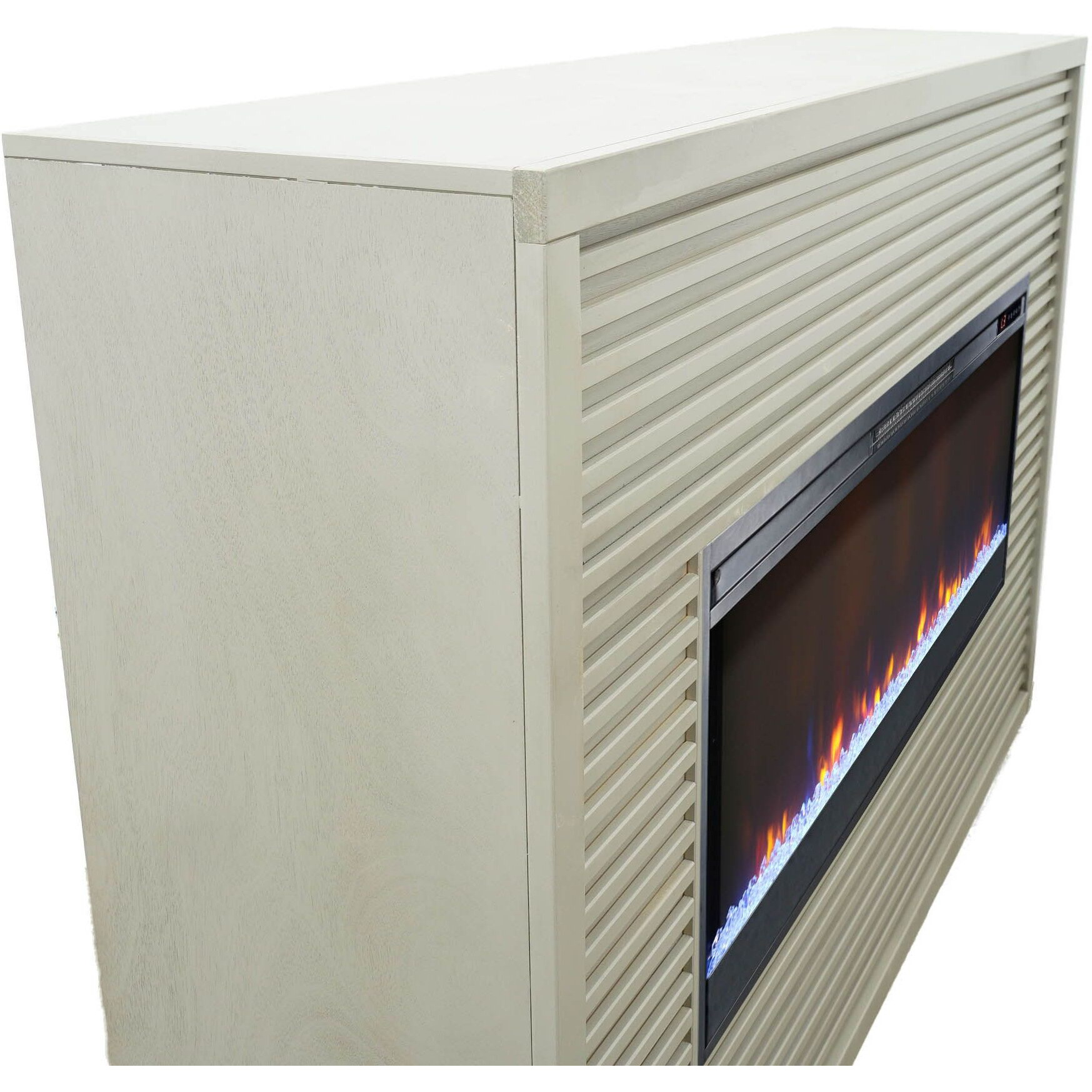 Bridgevine Home Stardust 62 inch Fireplace Mantel, Sandstone Finish
