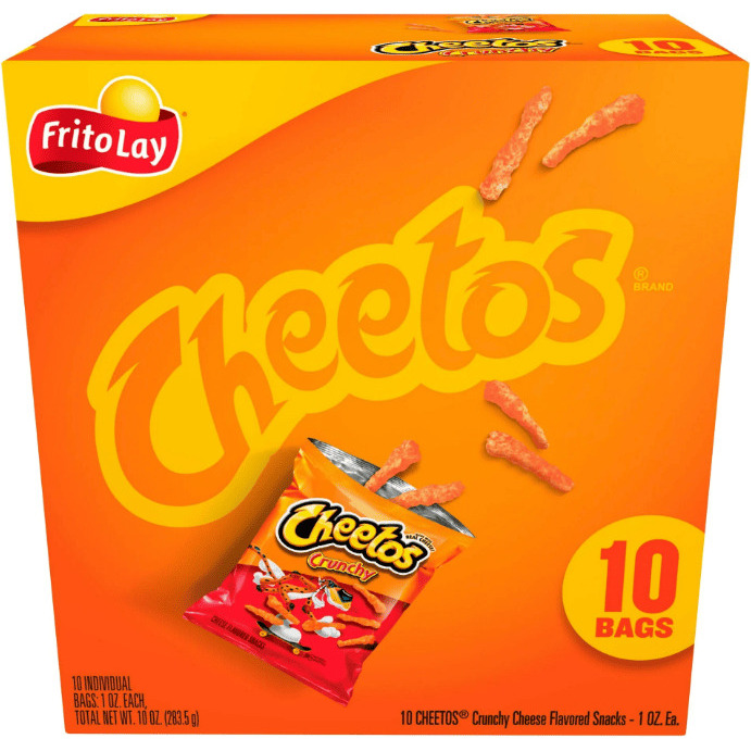 Cheetos Crunchy Cheese Flavored Snacks, 1 oz 10 Count