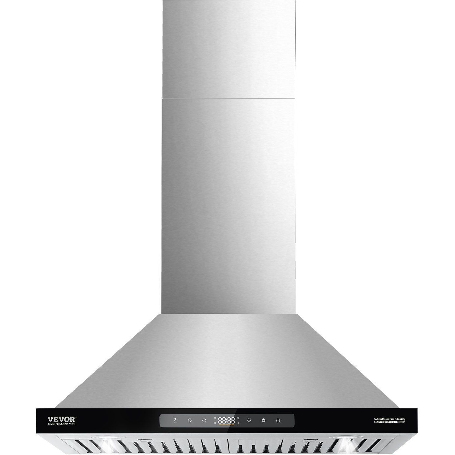 VEVOR 30" Wall Mount Range Hood Ceiling Mount Vent 800CFM Gesture & Touch Control