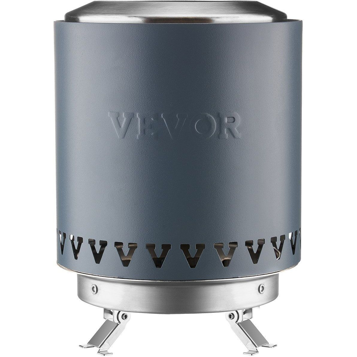 Tabletop Fire Pit 6 inch Stainless Steel Fireplace Indoor Outdoor Blue