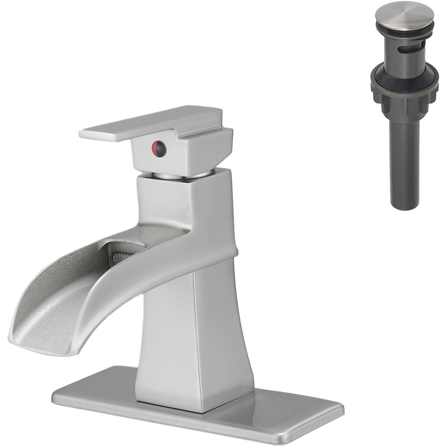 New Waterfall bathroom faucet, single handle bathroom sink faucet