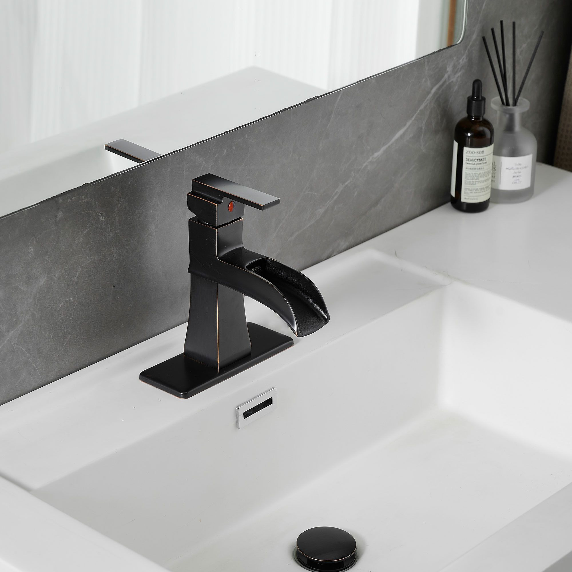 New Waterfall bathroom faucet, single handle bathroom sink faucet
