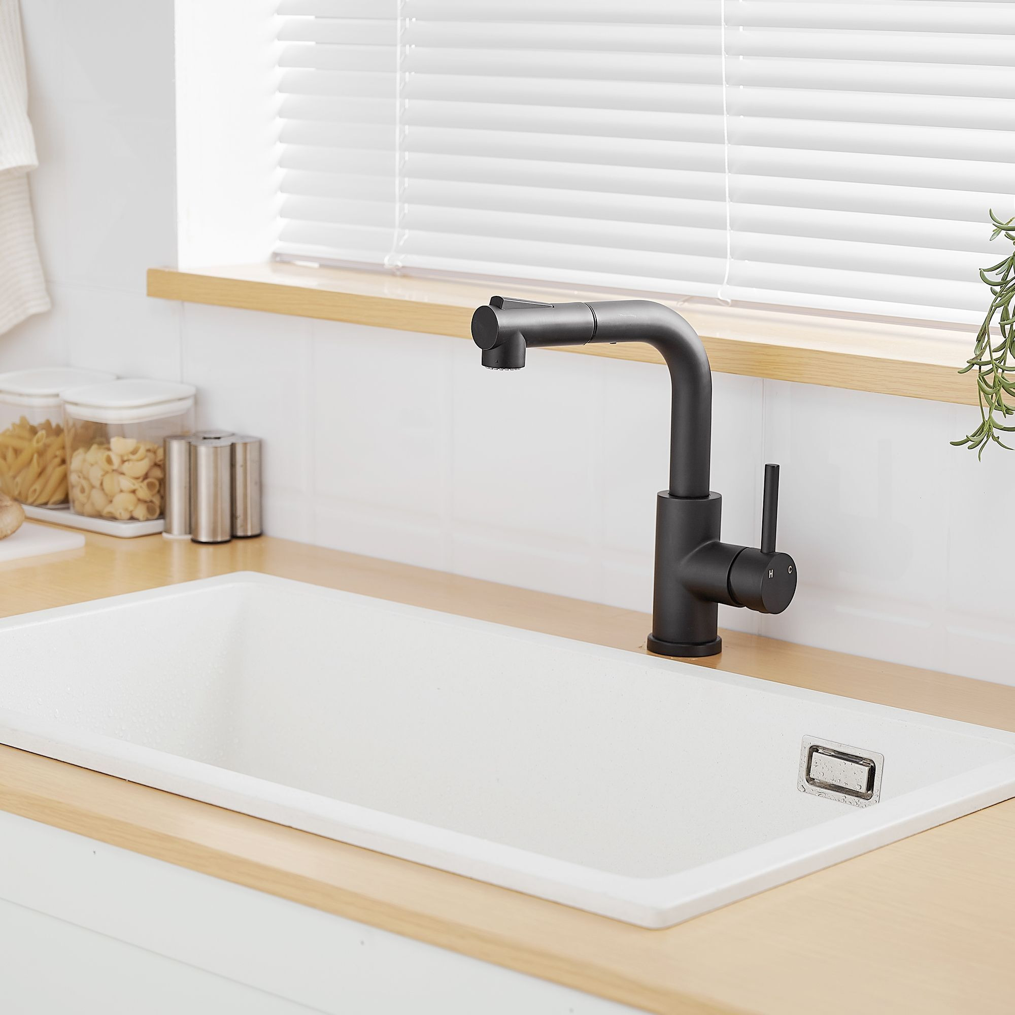 Single Handle Pull Out Kitchen Faucet