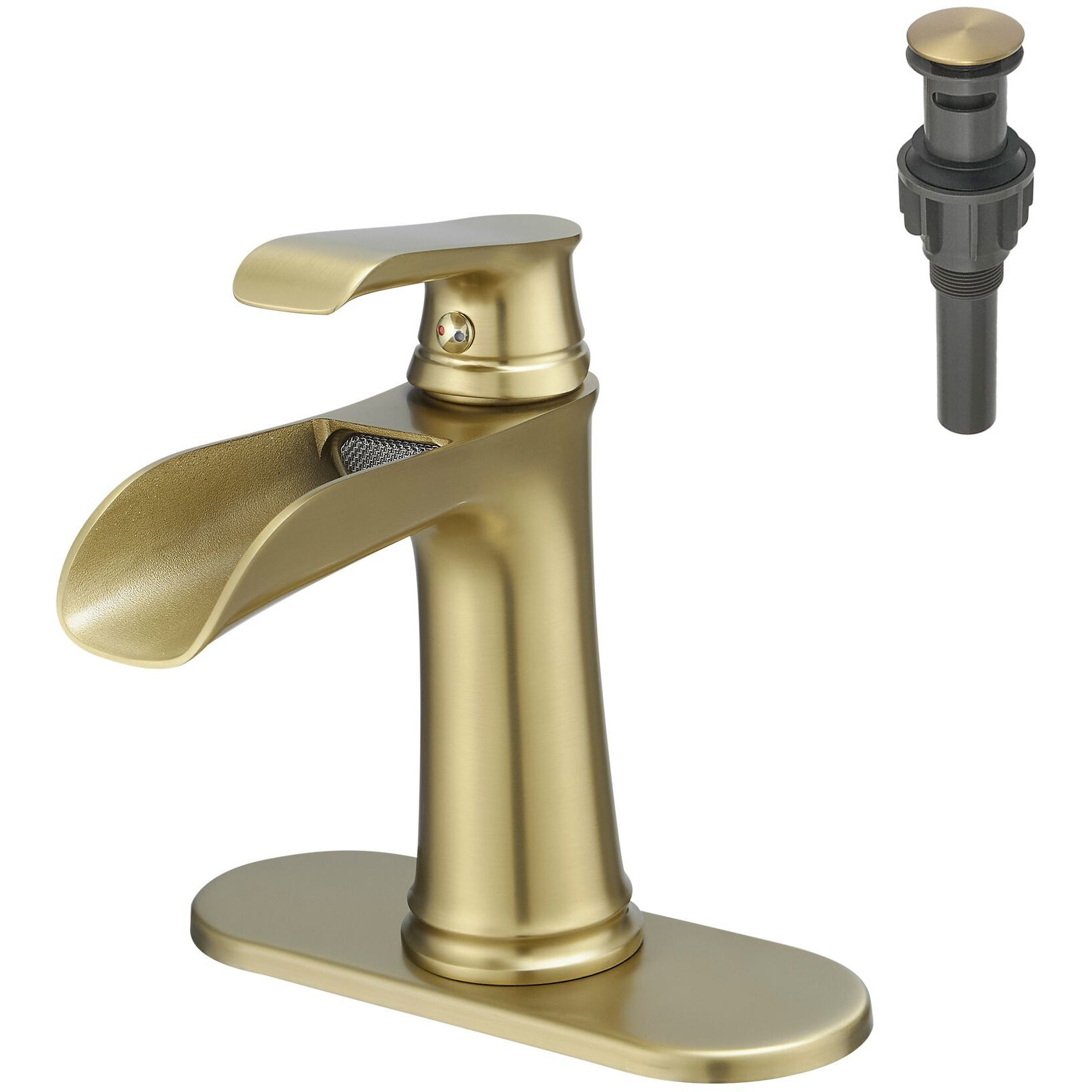 Nowadays Waterfall bathroom faucet, single handle bathroom sink faucet