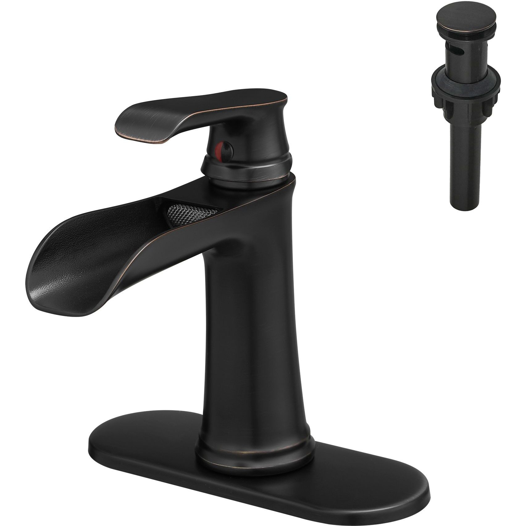 Nowadays Waterfall bathroom faucet, single handle bathroom sink faucet