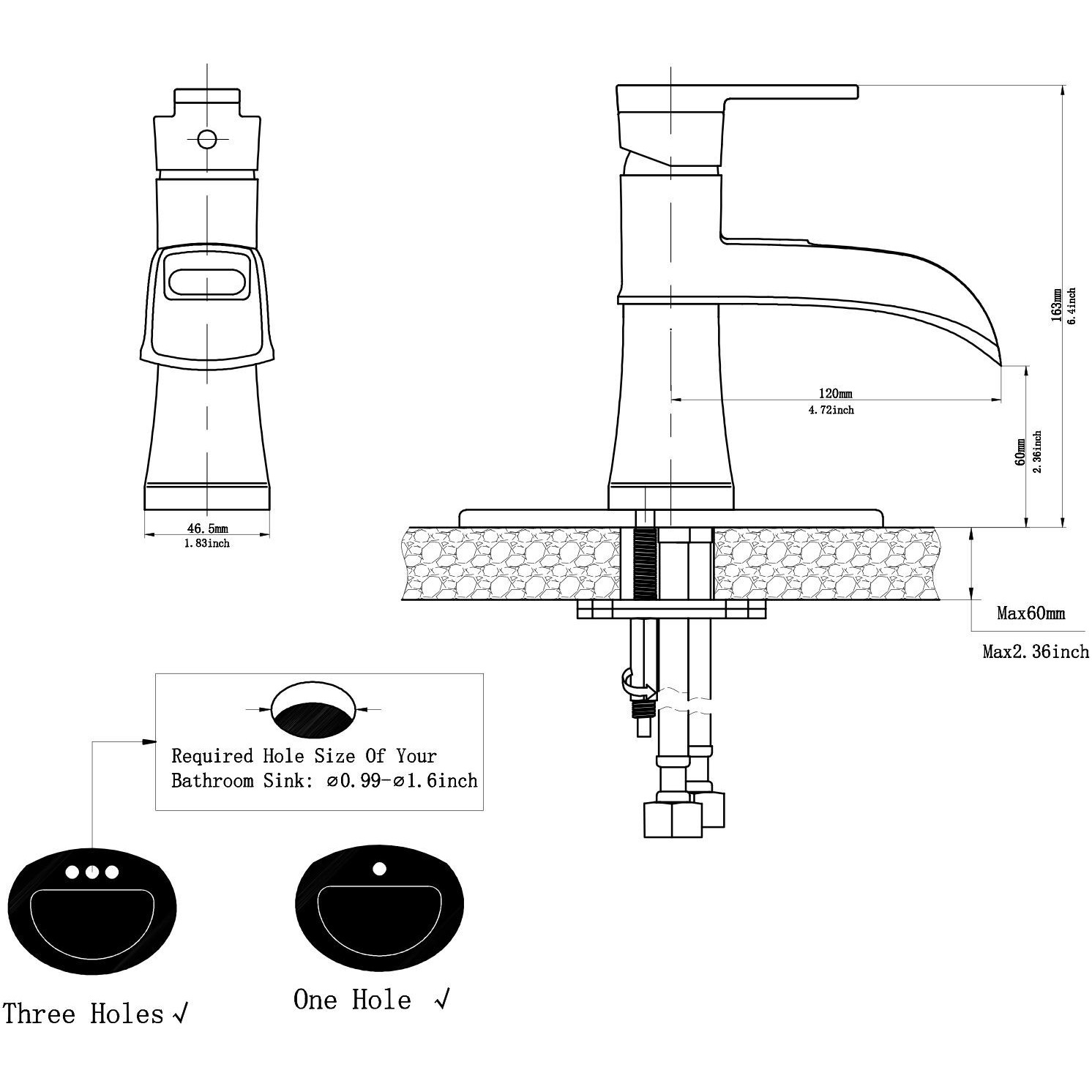 Nowadays Waterfall bathroom faucet, single handle bathroom sink faucet