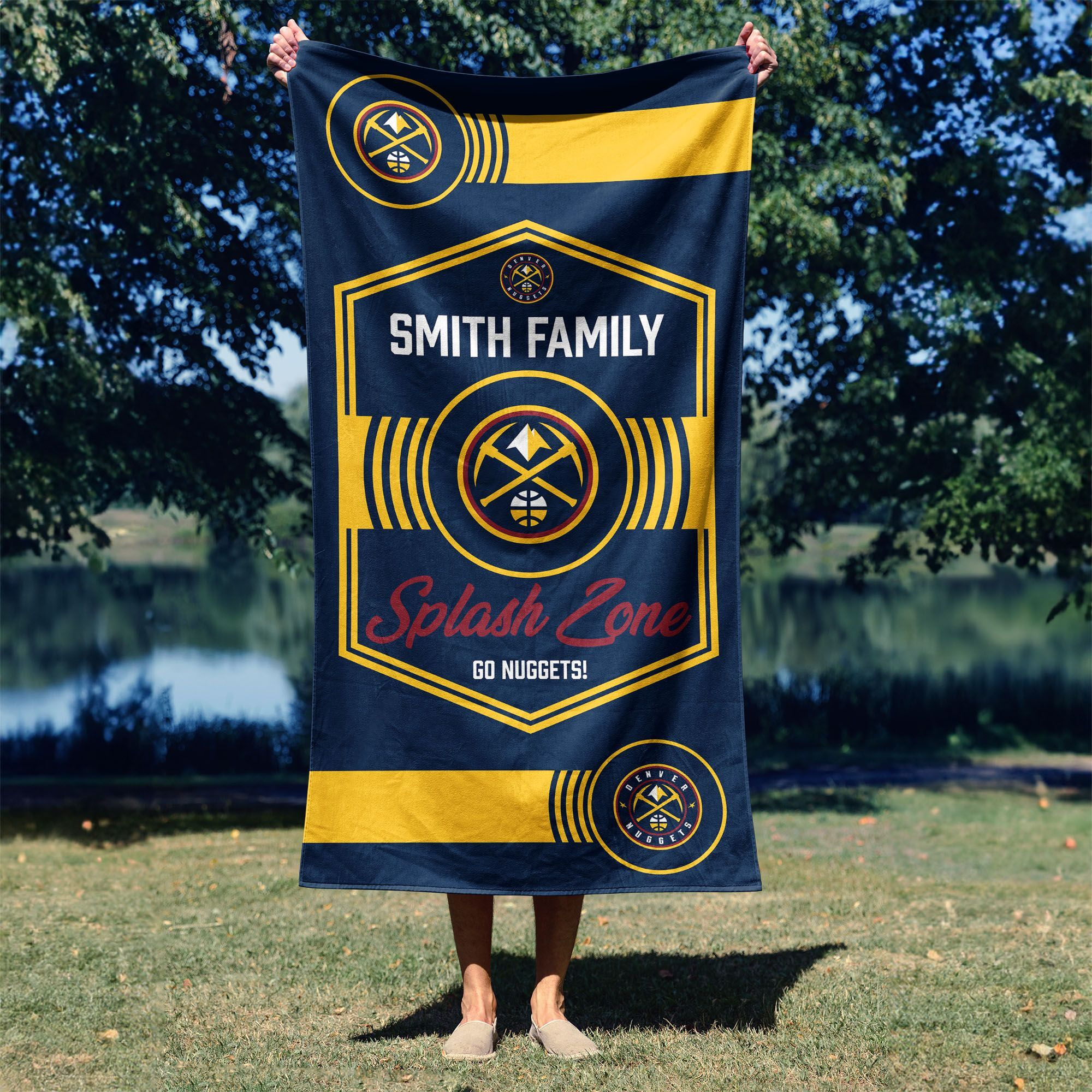NBA Denver Nuggets Dominion Personalized Beach Towel 3060 Inches