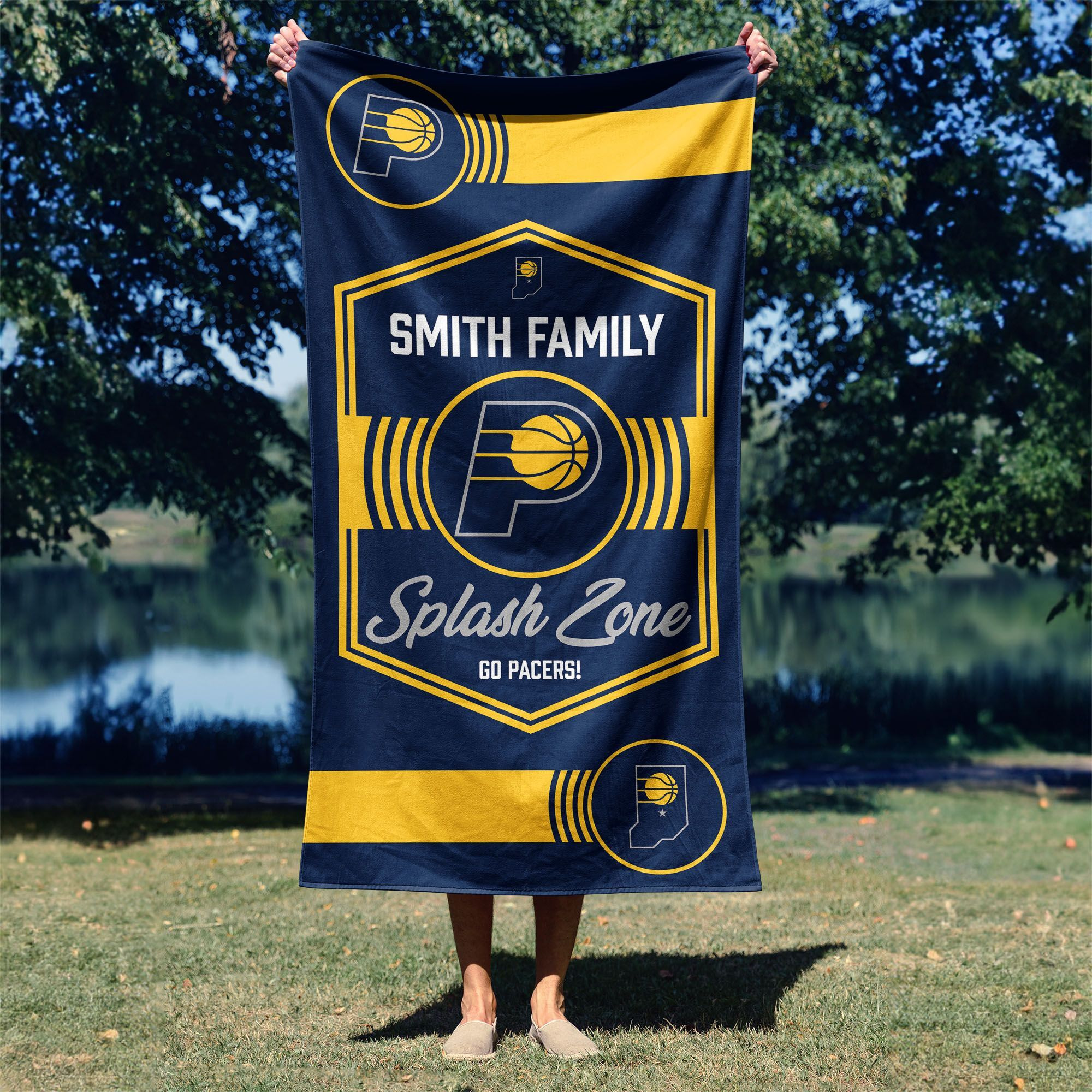 NBA Indiana Pacers Dominion Personalized Beach Towel 3060 Inches