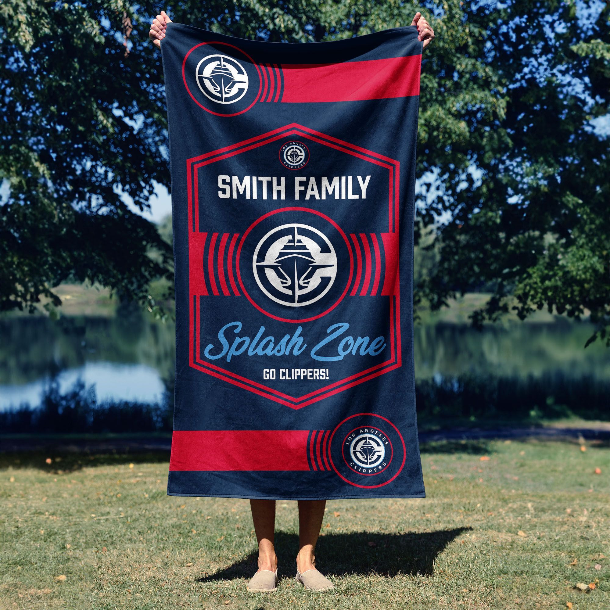 NBA Los Angeles Clippers Dominion Personalized Beach Towel 3060 Inches