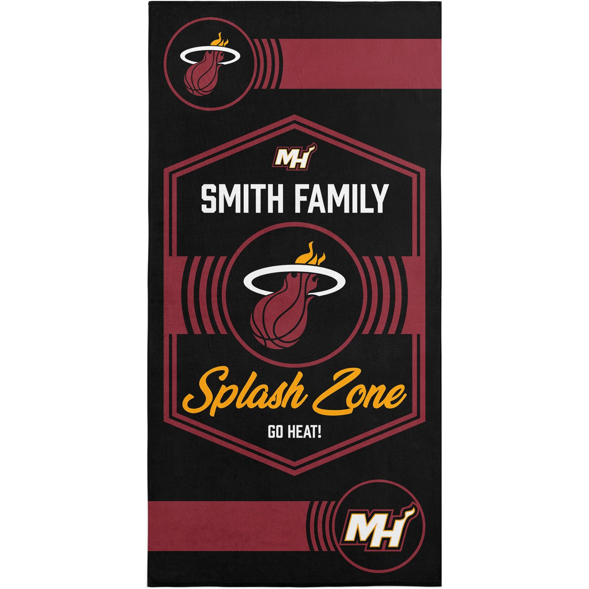 NBA Miami Heat Dominion Personalized Beach Towel 3060 Inches