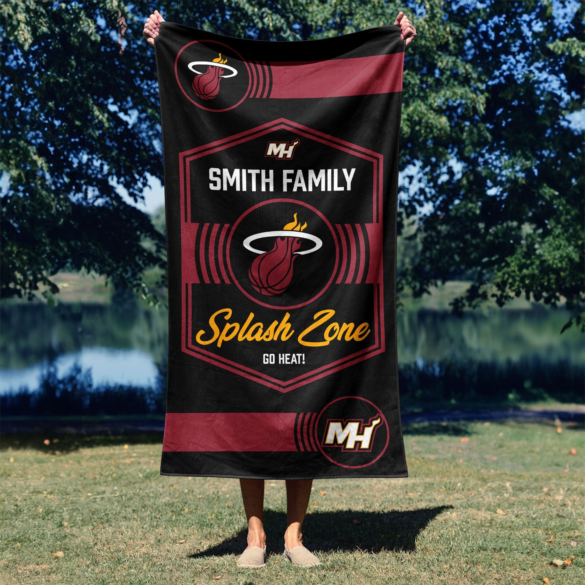 NBA Miami Heat Dominion Personalized Beach Towel 3060 Inches
