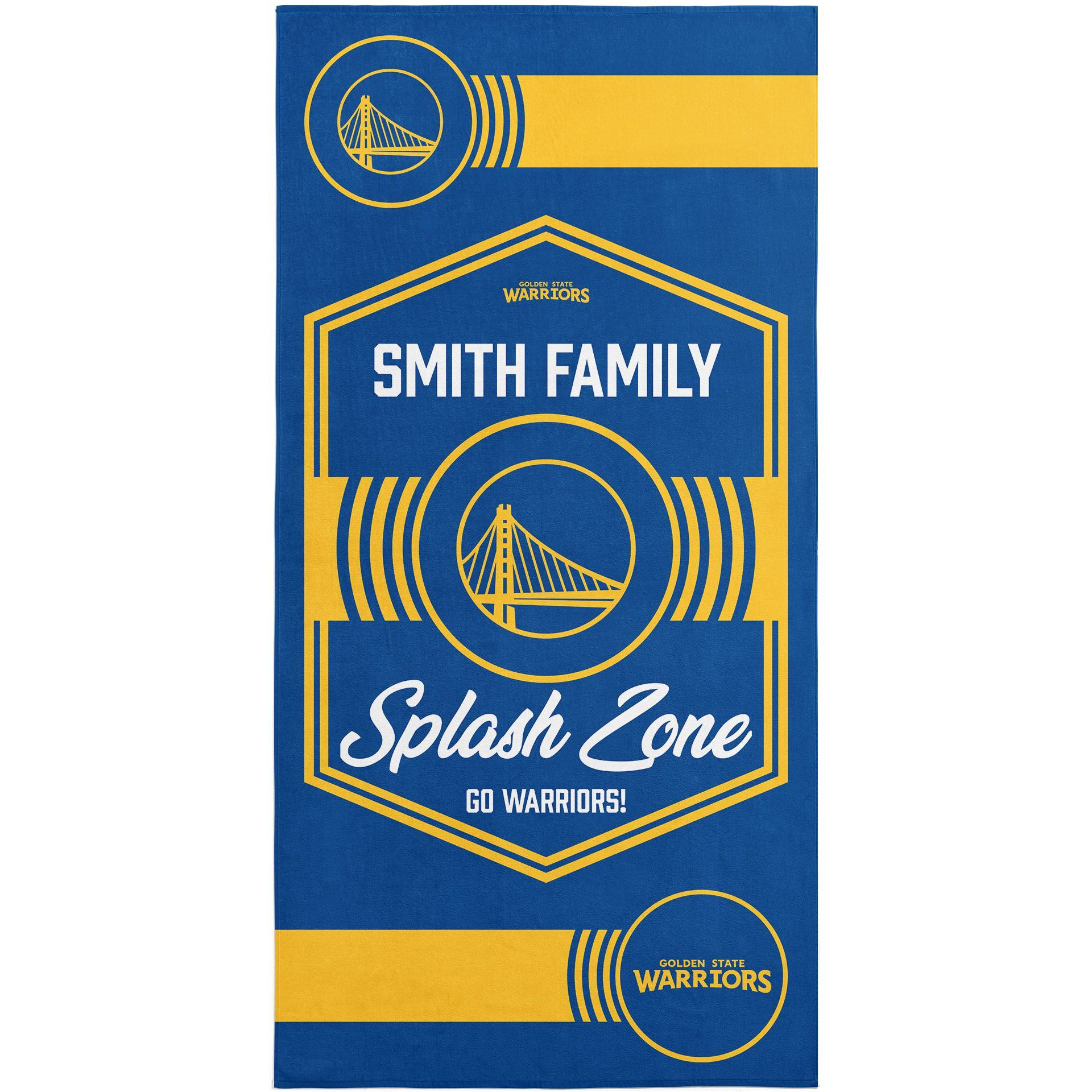 NBA Golden State Warriors Dominion Personalized Beach Towel 3060 Inches