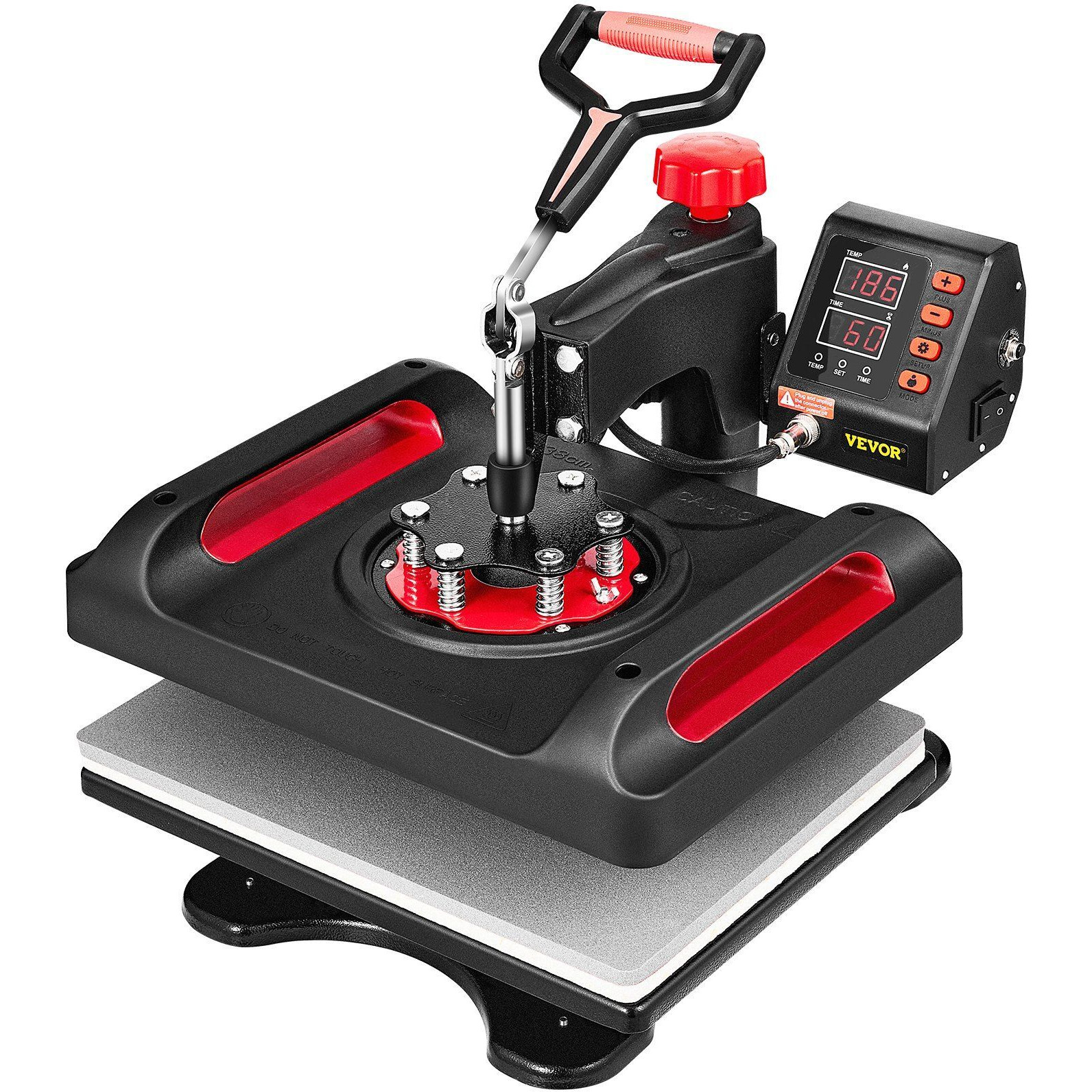 11 in 1 Heat Press, 12 x 15 Inch, Multifunctional Clamshell Printer, Digital Dual-Tube Heat Press Transfer Machine, 360 Swing Away Design