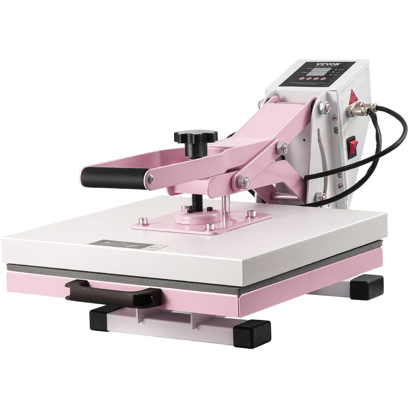 Heat Press Machine 15x15 in Slide Out Heat Transfer Machine T-Shirts Pink