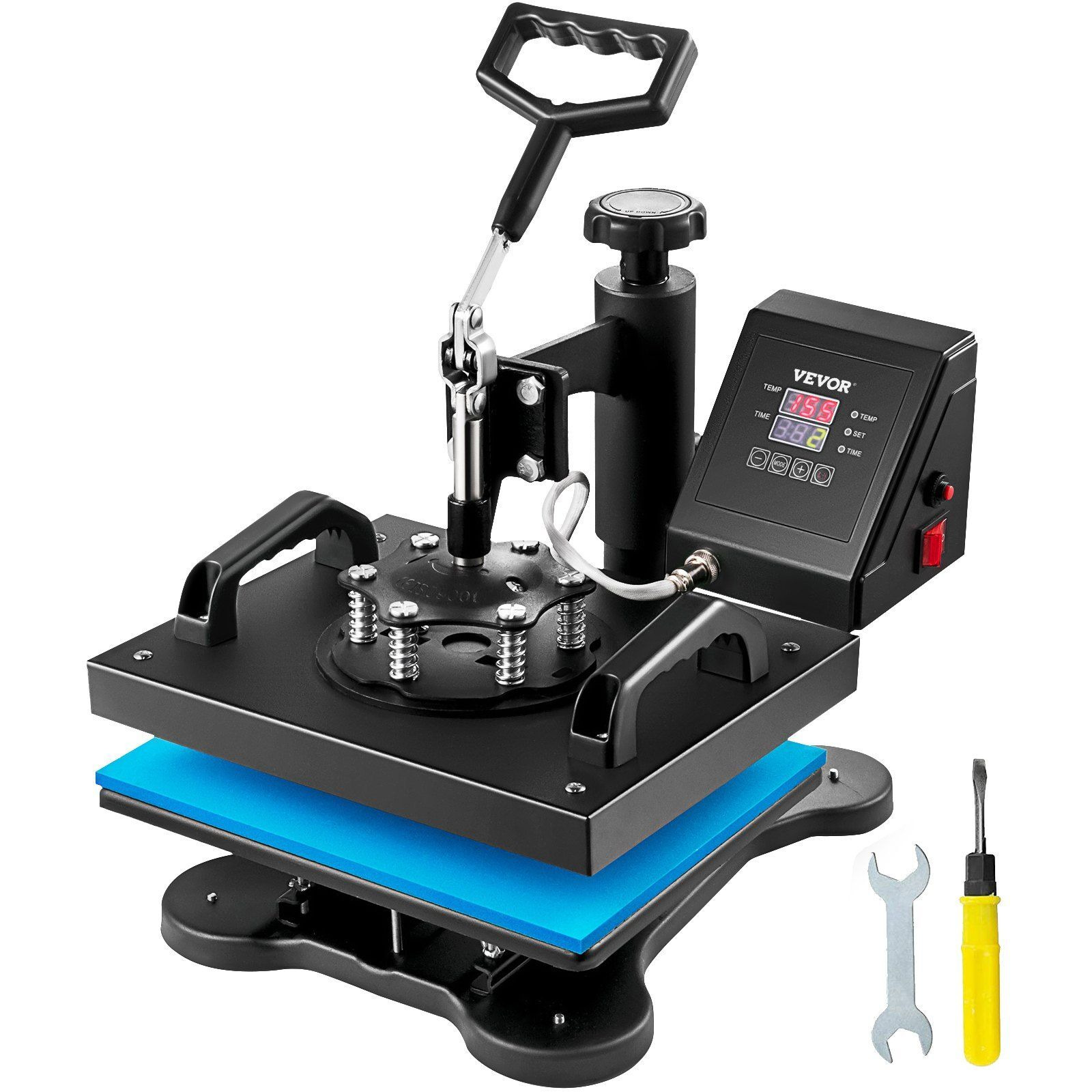 VEVOR Heat Press, 12x10Inch T-Shirt Press Machine, T-shirt Press Heat Press 30x23cm Printing Machine Heat Transfer Sublimation Machine for T-shirts