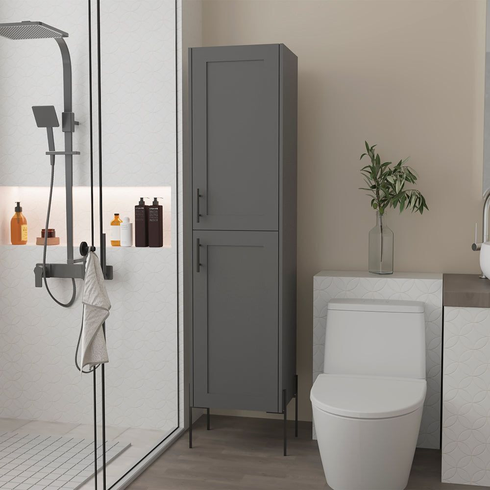 Linen Cabinet Hopewell, Bathroom, Matt Gray