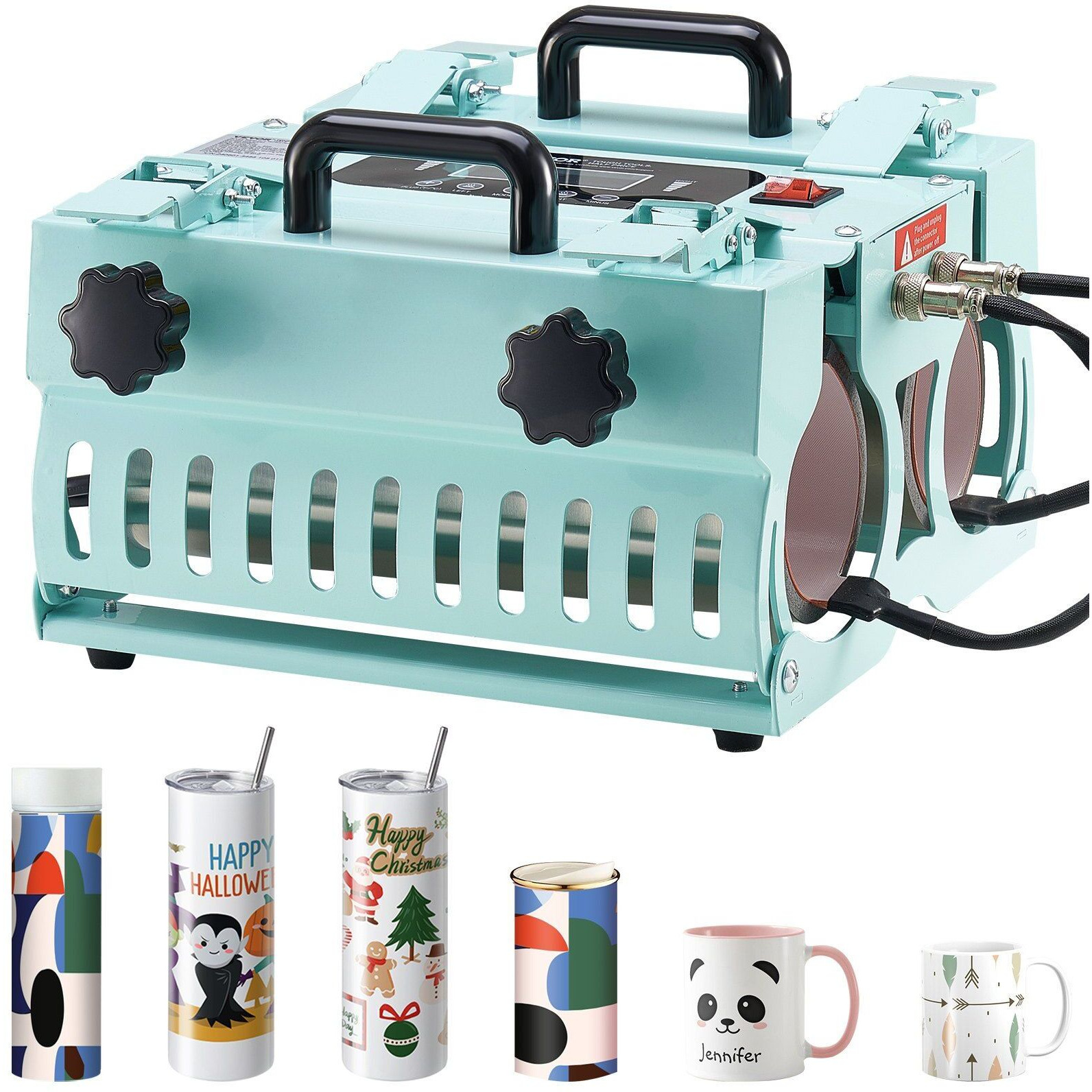 VEVOR Tumbler Heat Press Machine 2 Station Heaters 11-30oz Mug Press Sublimation