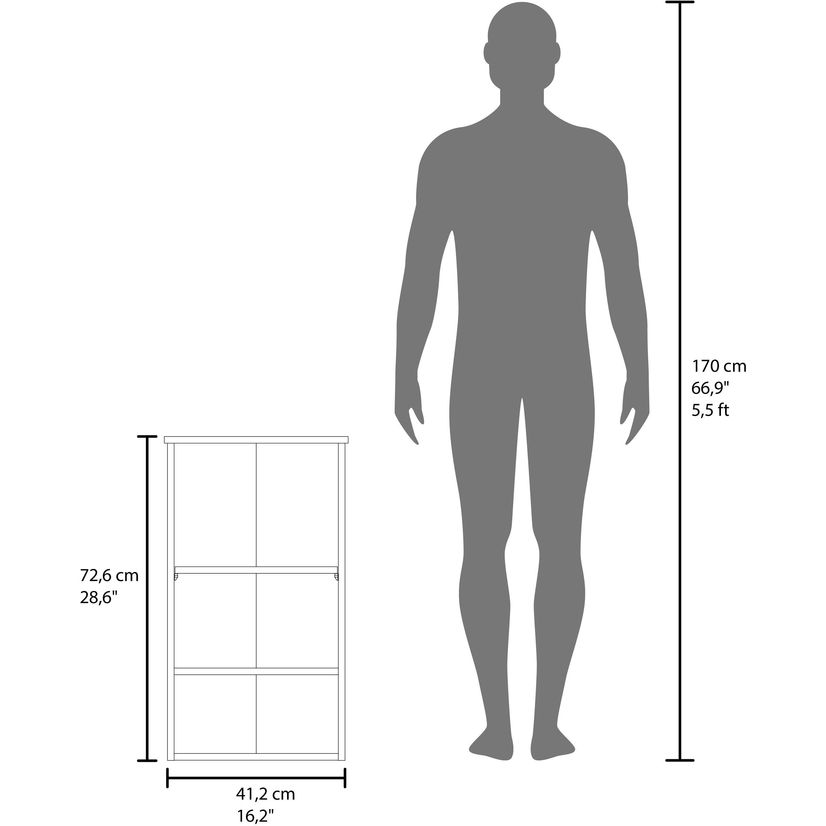 Carrizo Medicine Cabinet in Melamine With One Door, White