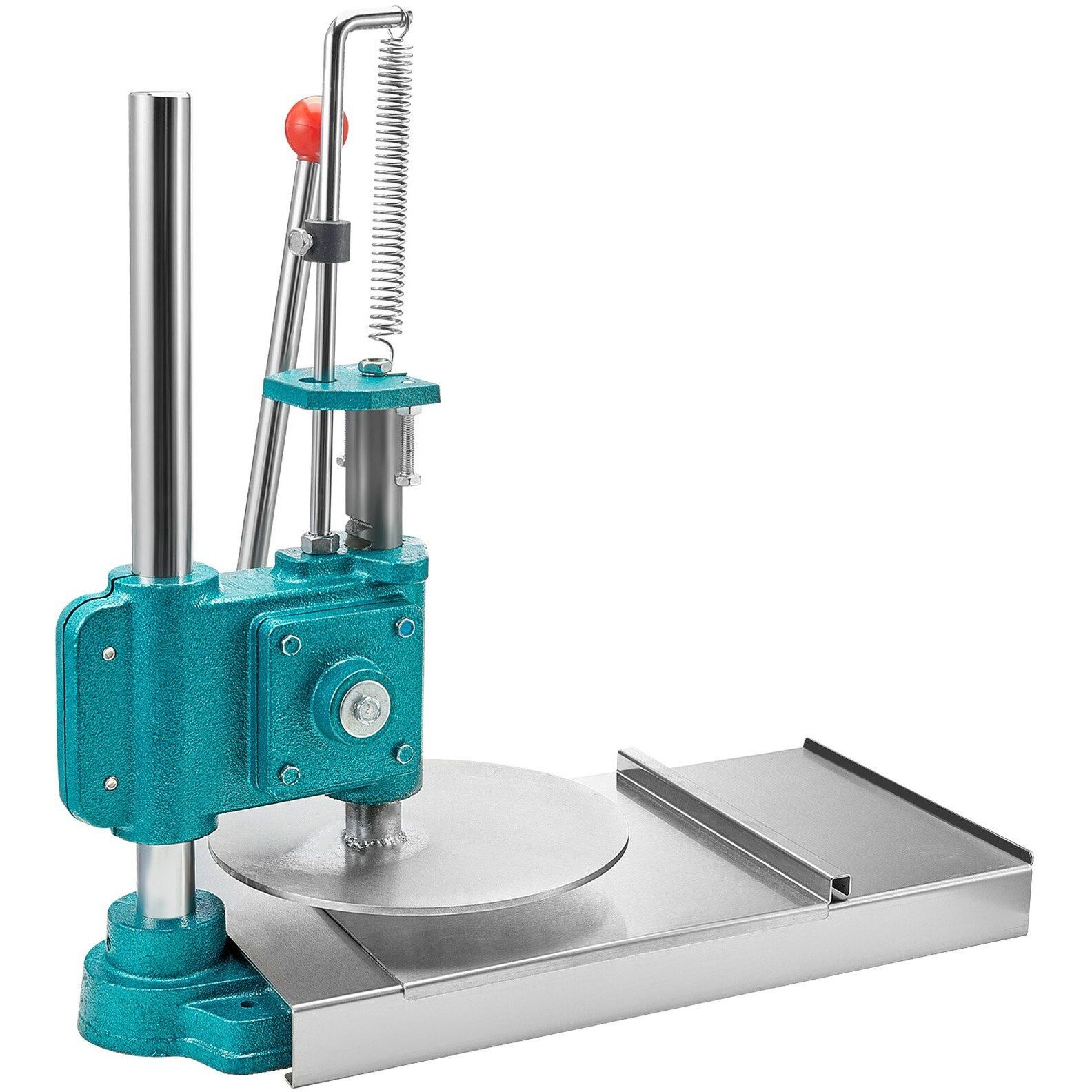VEVOR Manual Pizza Dough Press Machine, 9.5inch/24cm Household Pizza Pastry, Stainless Steel Pizza Presser, Commercial Chapati Sheet Pizza Crust Press Plate, Height Adjustable Pizza Forming Machine