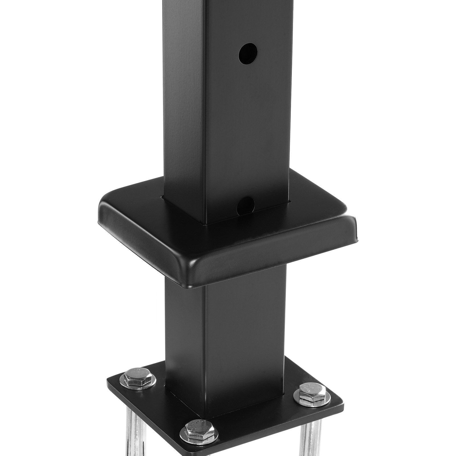 VEVOR Cable Railing Post Level Deck Stair Post 42 x 0.98 x 1.97" Cable Handrail Post Stainless Steel Brushed Finishing Deck Railing Pre-Drilled Pickets with Mounting Bracket Stair Railing Kit Black