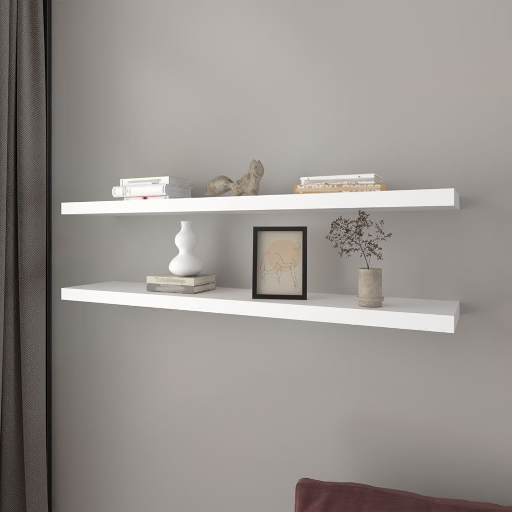 Floating Shelf Lyle, Living Room, White