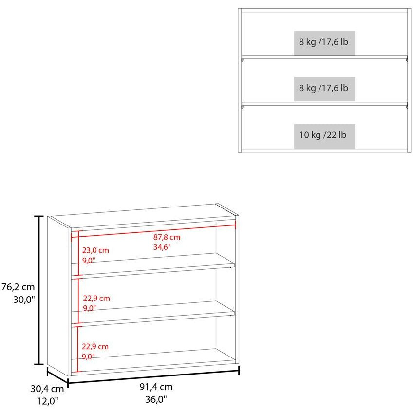 Floating Shelf Meeker, Kitchen, White