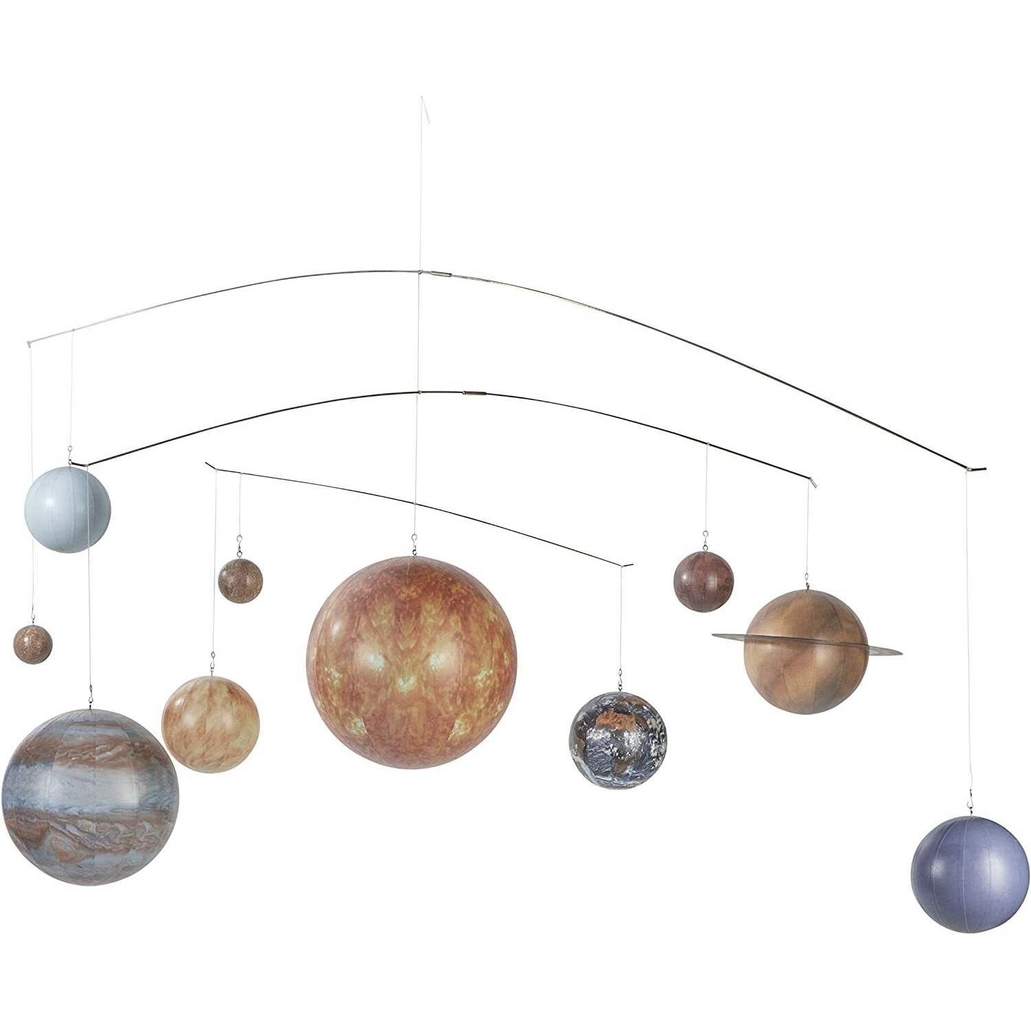 Solar System Mobile By Authentic Models, Educational Planets Model, Multicolor Space Decor For Baby, Kids, And Adults, Large Decoration For Astronomy And Science Enthusiasts, Easy To Hang And Assemble