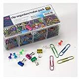 Officemate Flip Lid Clip Organizer Value Pack - Assorted - 520 / Pack