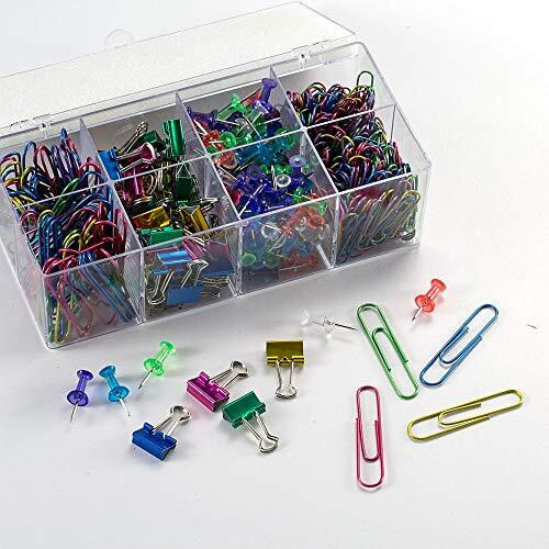 Officemate Flip Lid Clip Organizer Value Pack - Assorted - 520 / Pack