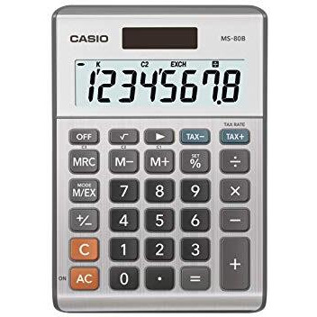 Casio Ms-80B Standard Function Desktop Calculator,Black