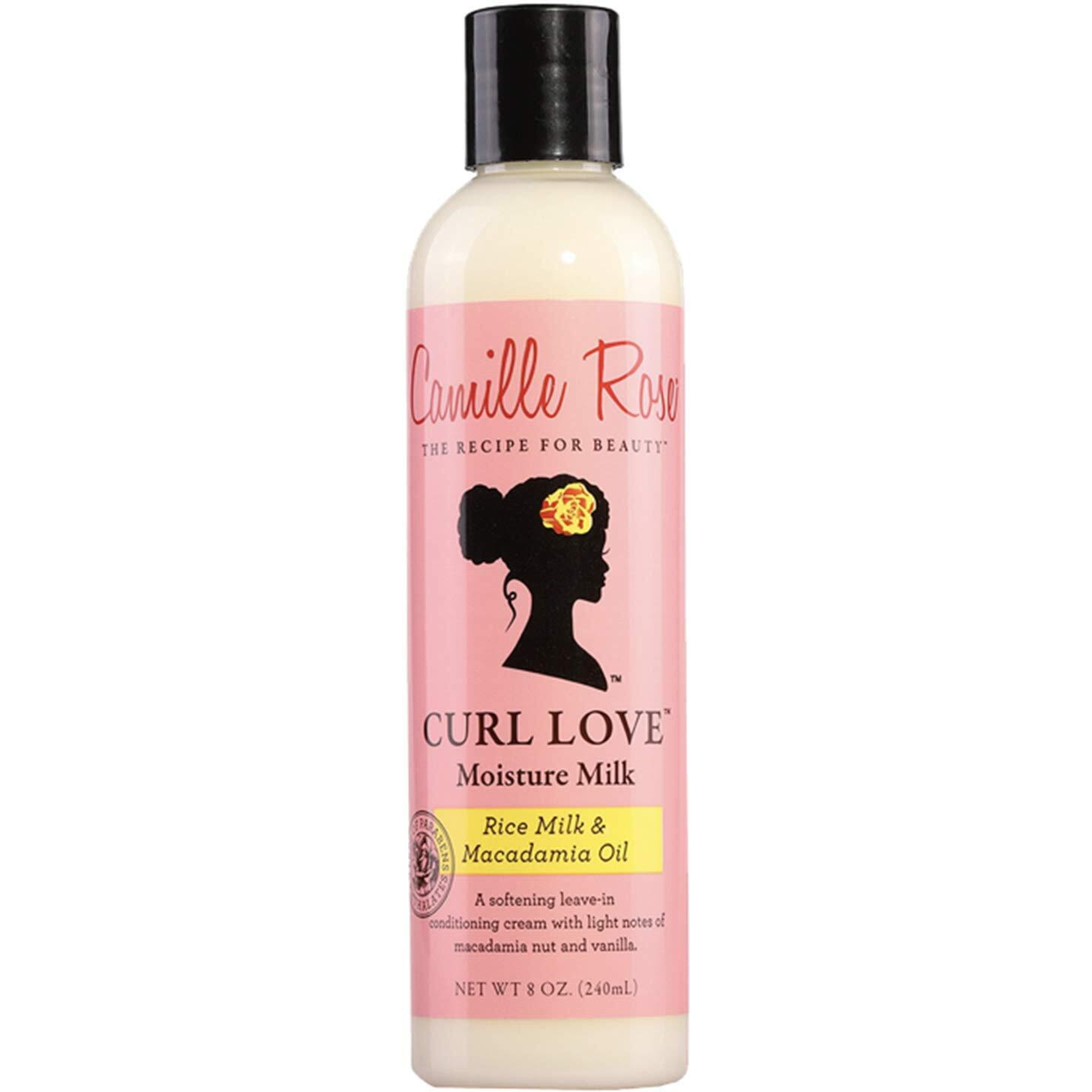 Camille Rose | Curl Love Moisture Milk | Leave-In Conditioner For Curly Hair - Hydrates, Reduces Frizz, Repairs Damaged Hair - Vanilla I 8 Oz