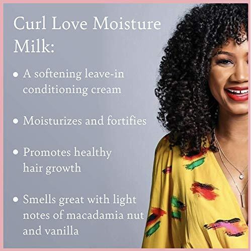 Camille Rose | Curl Love Moisture Milk | Leave-In Conditioner For Curly Hair - Hydrates, Reduces Frizz, Repairs Damaged Hair - Vanilla I 8 Oz