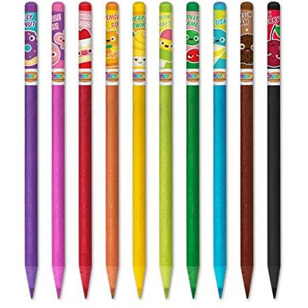 Colored Smencils - Gourmet Scented Colored Pencils Made From Recycled Newspapers, 10 Count, Gifts For Kids, School Supplies, Classroom Rewards