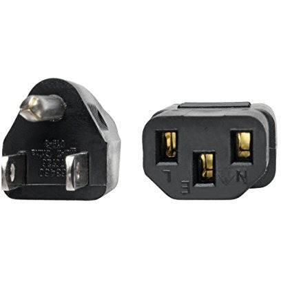 Tripp Lite Standard Computer Power Cord 10A,18Awg (Nema 5-15P To Iec-320-C13) 10-Ft.(P006-010) Black