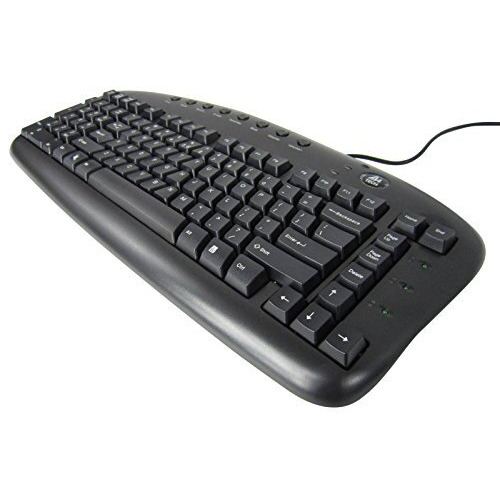 Ergonomic Left Handed Keyboard For Business/Accounting - 8 Multimedia Hotkeys - Eliminates Rsi And Carpal Tunnel - Patented Natural_Reduce Back And Shoulder Strain To Improve Posture(Refurbished)
