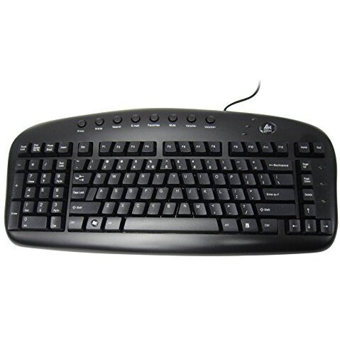 Ergonomic Left Handed Keyboard For Business/Accounting - 8 Multimedia Hotkeys - Eliminates Rsi And Carpal Tunnel - Patented Natural_Reduce Back And Shoulder Strain To Improve Posture(Refurbished)