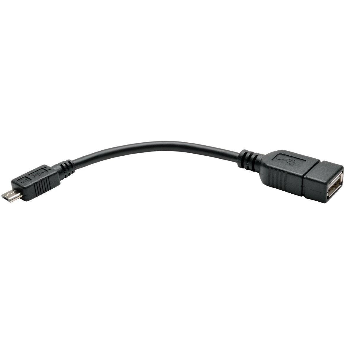 Tripp Lite U052-06N Micro Usb To Otg Host Adapter Cable 5-Pin Micro Usb A/A M/F 6-In, Black