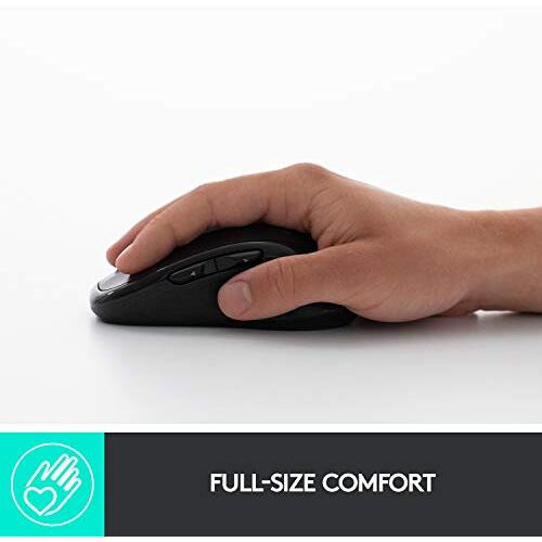 Logitech M510 Wireless Computer Mouse     Comfortable Shape With Usb Unifying Receiver, With Back/Forward Buttons And Side-To-Side Scrolling, Dark Gray