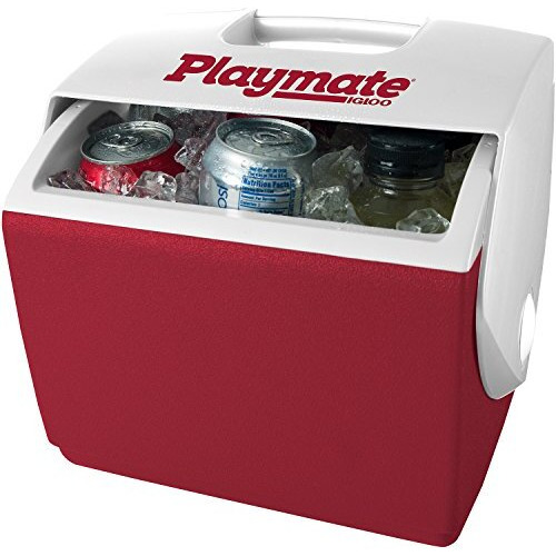 Igloo Red/White, Playmate Pal 7 Quart Personal Sized Cooler, 11.75 X 8.25 X 12-Inch, 7 Qt