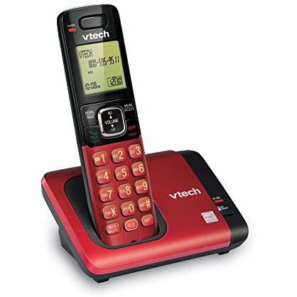 Vtech Cs6719-16 Dect 6.0 Phone With Caller Id/Call Waiting, 1 Cordless Handset, Red