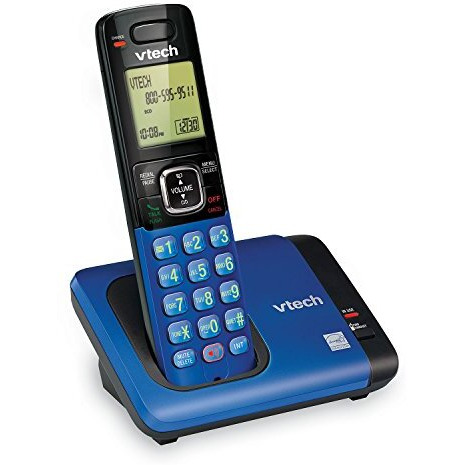 Vtech Cs6719-15 Dect 6.0 Phone With Caller Id/Call Waiting, 1 Cordless Handset, Blue