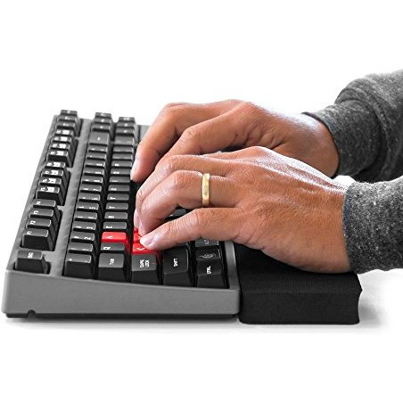 Grifiti Fat Wrist Pad 17 In Black Is A 4 Inch Wide Wrist Rest For Standard Keyboards And Mechanical Keyboards New Materials