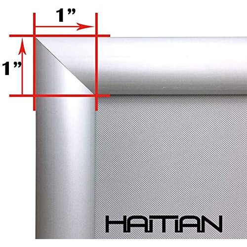 Haitian Silver Color Snap Picture Poster Frame Wall Mounting, 85 X 11 Inch Size Front Loading,1 Aluminium Profile,18Mm Thickness Of Hard Plastic Back Panel
