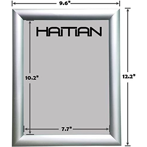 Haitian Silver Color Snap Picture Poster Frame Wall Mounting, 85 X 11 Inch Size Front Loading,1 Aluminium Profile,18Mm Thickness Of Hard Plastic Back Panel