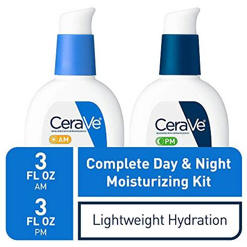 Cerave Day & Night Face Lotion Skin Care Set  Contains Am With Spf 30 And Pm Face Moisturizer  Fragrance Free